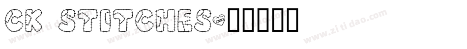 CK Stitches字体转换